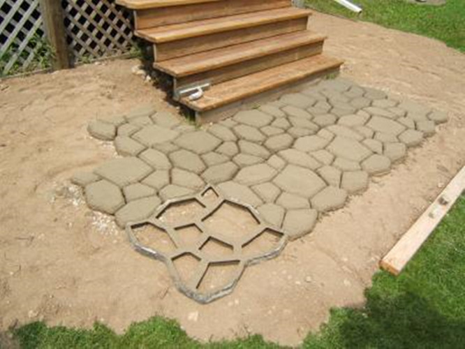 Formulários concretos pré-fabricados do trajeto do jardim, moldes concretos de bloqueio da alpondra