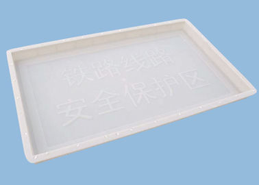 China Moldes plásticos do bloco de cimento para fazer a bens de advertência das pilhas 100 * 60 * 6cm fornecedor