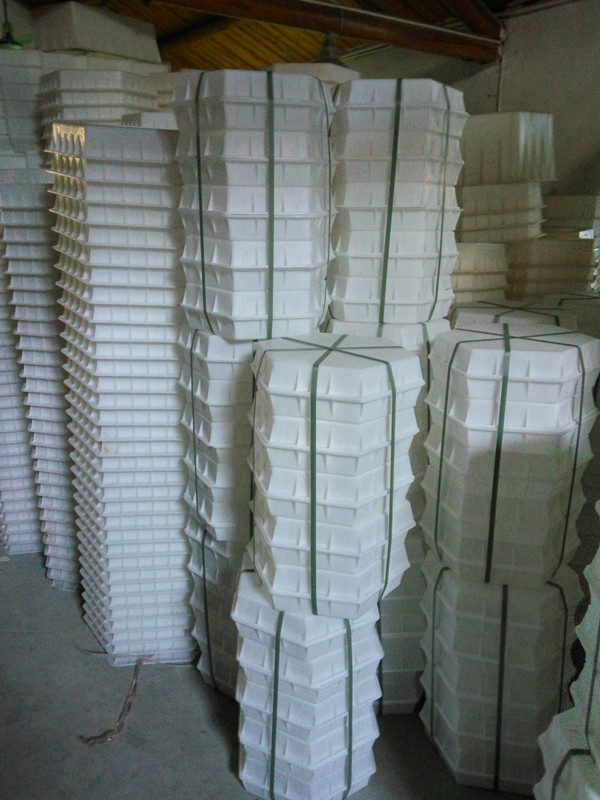 Moldes plásticos brancos do Paver da entrada de automóveis para o comprimento lateral 20cm dos tijolos * altura 16cm